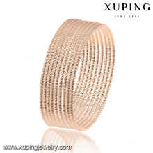 51462 brazalete de joyería de oro rosa simple moda en aleación de metal